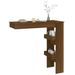 Table bar murale Chêne marron 102x45x103,5 cm Bois d'ingénierie - Photo n°7