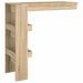 Table bar murale Chêne Sonoma 102x45x103,5 cm Bois d'ingénierie - Photo n°5