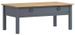 Table basse 1 tiroir pin massif clair et gris Petune 100 cm - Photo n°1