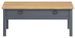 Table basse 1 tiroir pin massif clair et gris Petune 100 cm - Photo n°3