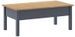 Table basse 1 tiroir pin massif clair et gris Petune 100 cm - Photo n°4