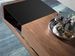 Table basse 1 tiroirs Lizay 130 cm - Noyer et verre trempé noir - Photo n°5