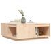 Table basse 100x101x40,5 cm Bois massif de pin - Photo n°4