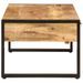 Table basse 100x54x40 cm bois de manguier solide et fer - Photo n°4