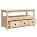 Table basse 102x49x55 cm Bois massif de pin - Photo n°7