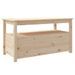 Table basse 102x49x55 cm Bois massif de pin - Photo n°9