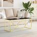 Table basse 110x45x45 cm acier inoxydable et verre - Photo n°2