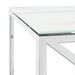 Table basse 110x45x45 cm acier inoxydable et verre - Photo n°5