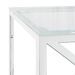 Table basse 110x45x45 cm acier inoxydable et verre - Photo n°5