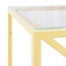 Table basse 110x45x45 cm acier inoxydable et verre - Photo n°5