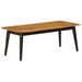 Table basse 110x50x40 cm bois massif de manguier et fer - Photo n°8