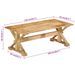 Table basse 110x52x40 cm bois de manguier massif - Photo n°9