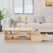 Table basse 120x50x40,5 cm Bois massif de pin - Photo n°3