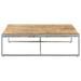 Table basse 140x140x40 cm Bois de manguier brut - Photo n°3