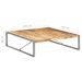 Table basse 140x140x40 cm Bois de manguier brut - Photo n°6