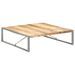 Table basse 140x140x40 cm Bois de manguier brut - Photo n°9