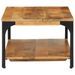 Table basse 2 niveaux 100x55x38cm bois manguier massif et acier - Photo n°3