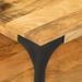 Table basse 2 niveaux 100x55x38cm bois manguier massif et acier - Photo n°5