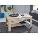 Table basse 2 niveaux chêne Sägerau Koryne L 110 x H 49 x P 67 cm - Photo n°3