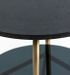 Table basse 2 plateaux marbre noir et verre fumé Keyz - Photo n°4