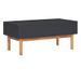 Table basse 2 tiroirs acacia massif foncé et noir Alty 90 cm - Photo n°4