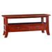 Table basse 2 tiroirs acajou massif foncé Futar 90 cm - Photo n°1