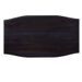Table basse 2 tiroirs acajou massif noir Futar 90 cm - Photo n°3