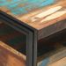 Table basse 2 tiroirs bois de récupération et métal noir Milam 100 cm - Photo n°5