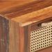 Table basse 3 tiroirs bois de récupération foncé Asmat - Photo n°3