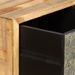 Table basse 3 tiroirs teck recyclé et pieds métal noir Voust - Photo n°6