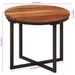Table basse 35x35x30 cm bois massif acacia et fer - Photo n°6