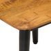 Table basse 45x45x40 cm bois de manguier solide et fer - Photo n°4