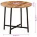 Table basse 45x45x40 cm bois de manguier solide et fer - Photo n°9