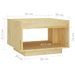 Table basse 50x50x33,5 cm Bois de pin massif - Photo n°7