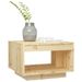 Table basse 50x50x33,5 cm Bois de sapin massif - Photo n°1