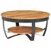 Table basse 65x65x32 cm Bois d'acacia solide - Photo n°11