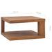 Table basse 65x65x33 cm Bois de teck solide - Photo n°8