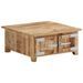 Table basse 67x67x30 cm Bois de manguier massif - Photo n°11