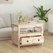 Table basse 71x49x55 cm Bois massif de pin - Photo n°4