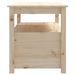 Table basse 71x49x55 cm Bois massif de pin - Photo n°9