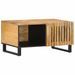 Table basse 80x51x40 cm bois de manguier massif brut - Photo n°1