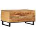 Table basse 80x55x40 cm bois de manguier massif brut - Photo n°4