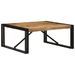 Table basse 80x80x35 cm bois de manguier massif brut - Photo n°1
