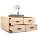 Table basse 80x80x45 cm Bois massif de pin - Photo n°5