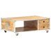 Table basse 89x59x33 cm Bois massif de manguier brut - Photo n°1