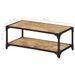 Table basse 90x45x35 cm Bois de manguier massif brut - Photo n°8