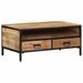 Table basse 90x50x30 cm bois massif de manguier brut - Photo n°1