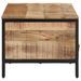 Table basse 90x50x30 cm bois massif de manguier brut - Photo n°4