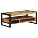 Table basse 90x50x36 cm bois de manguier massif brut - Photo n°2