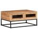 Table basse 90x60x40 cm Bois d'acacia massif - Photo n°1